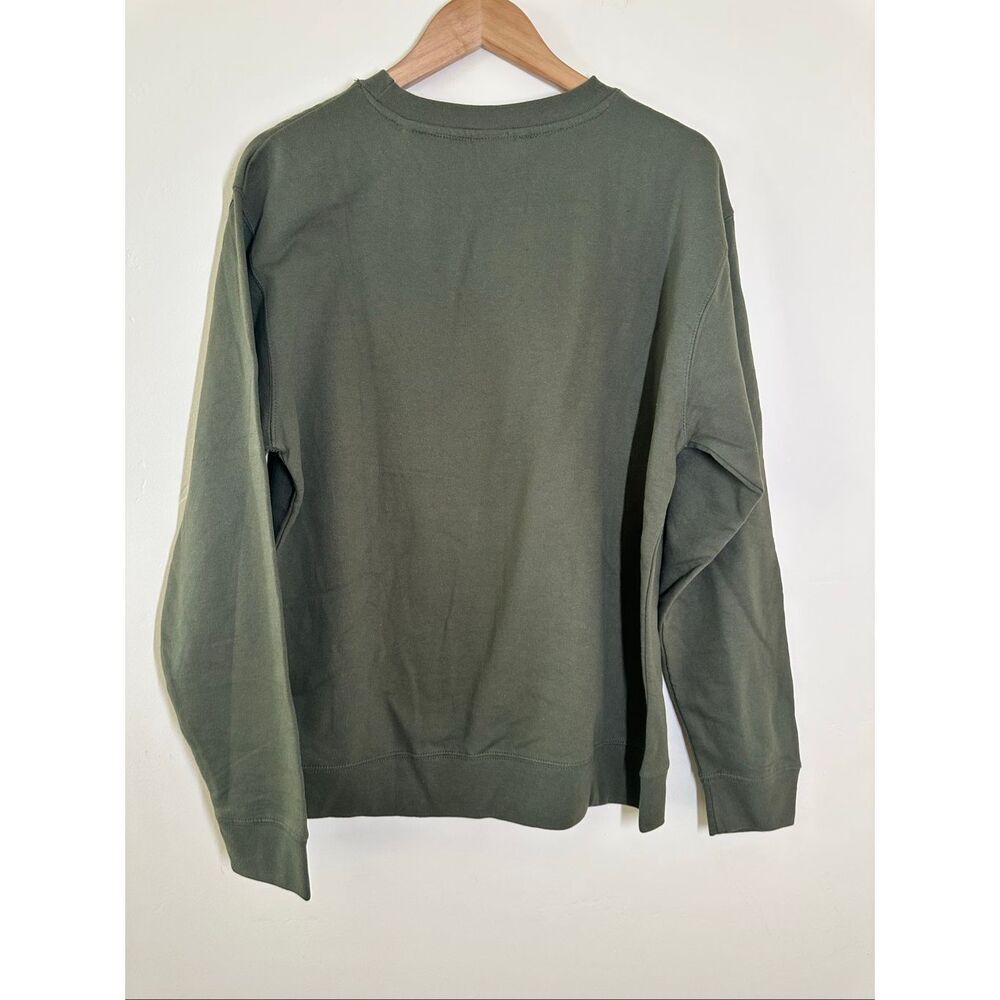 Obey Green and Pink Pullover Bubble Letters Crewneck Sweater Size Medium - Picture 2 of 3